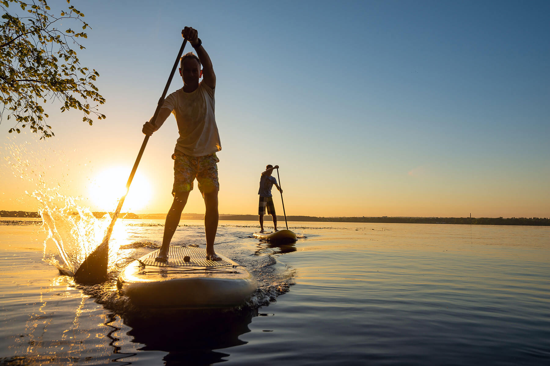 Summer months offer a great chance to paddle board in Green Lake WI